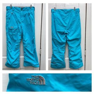 The North Face Hyvent Snow Pants Girls XL Blue Ski Snowboard Insulated